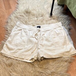 J. Crew Linen Blend XL Cream Shorts